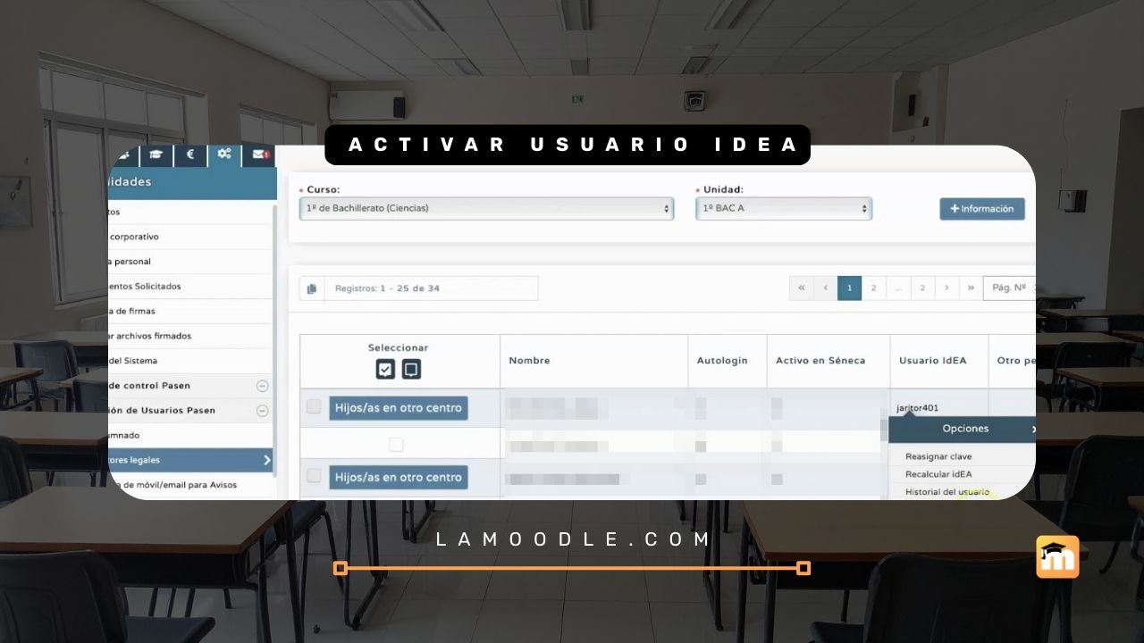 Activar usuario IdEA